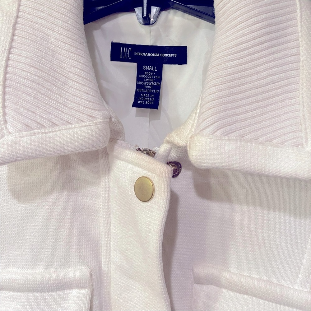 INC International Concepts Sweater Belted Jacket Size S